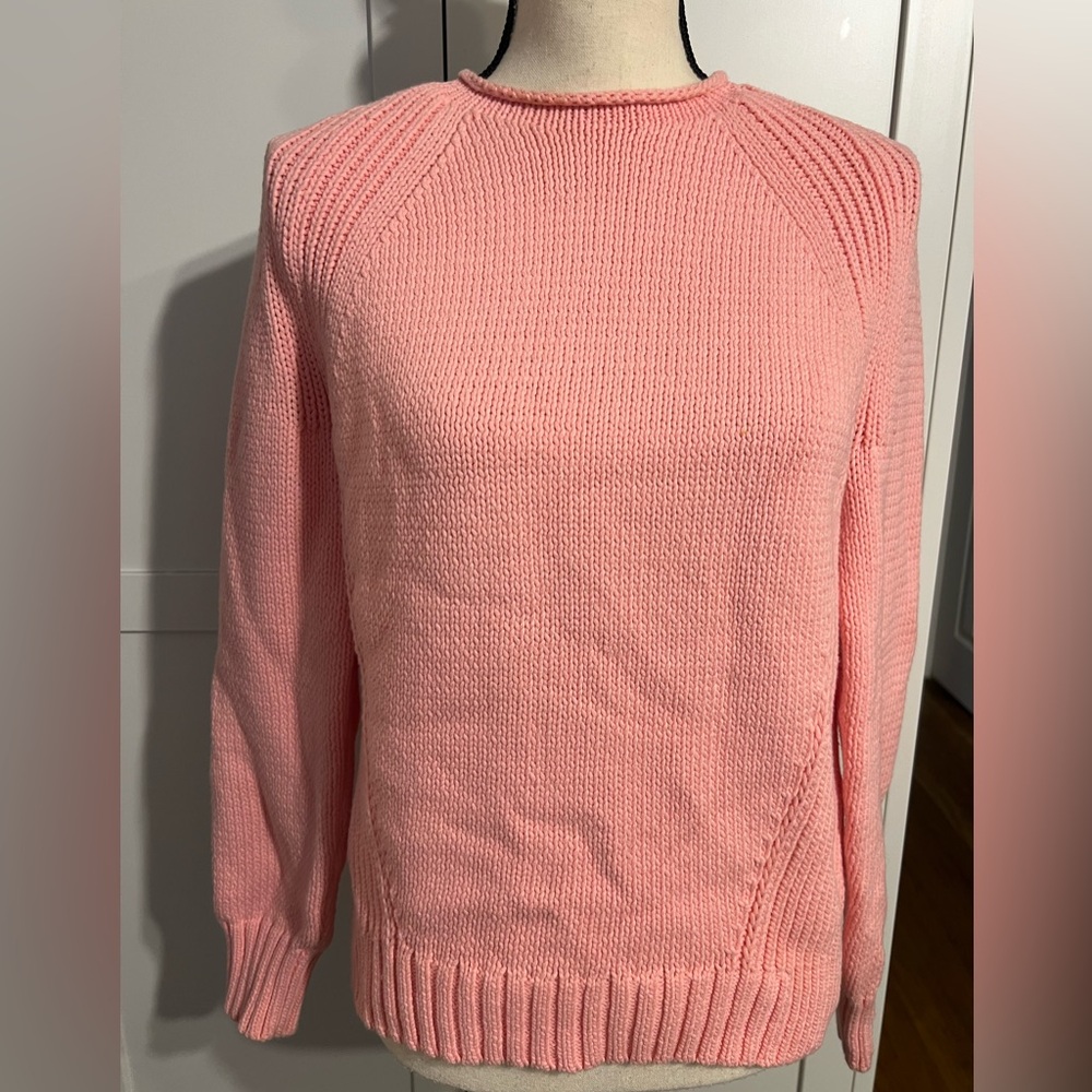 J. Crew Pink Women's Cowl & Turtleneck Sweater - Picture 5 of 9